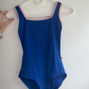 Yumiko Marieke Leotard Blue and Pink size Medium